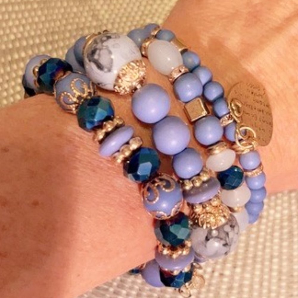 Beaded Stackable Bracelet Set | Hand Assembled - image 3